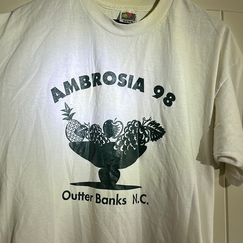 Fruit of the Loom 98 White Graphic Men's Shirt